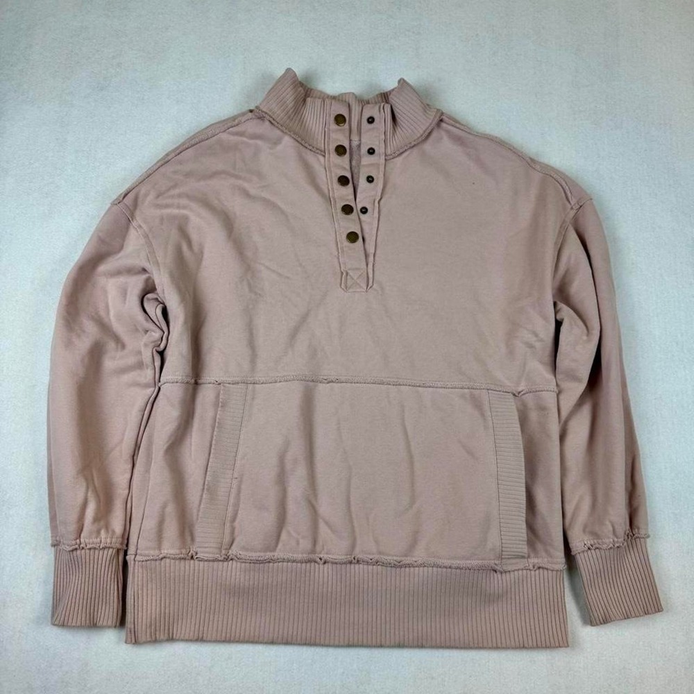 Pale Pink polyester & cotton sweatshirt Size M